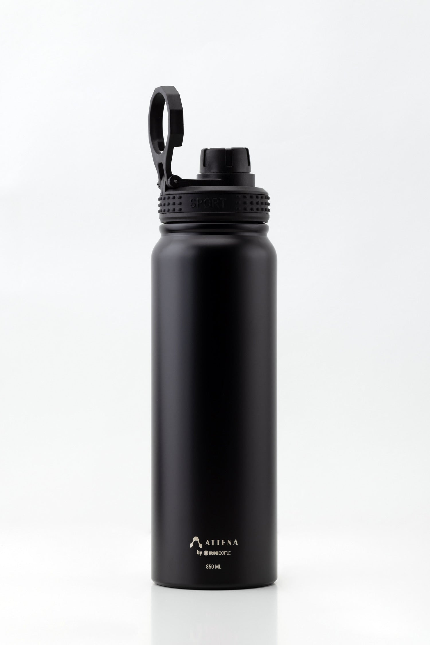 Thermosflasche Sport 850ml - Schwarz