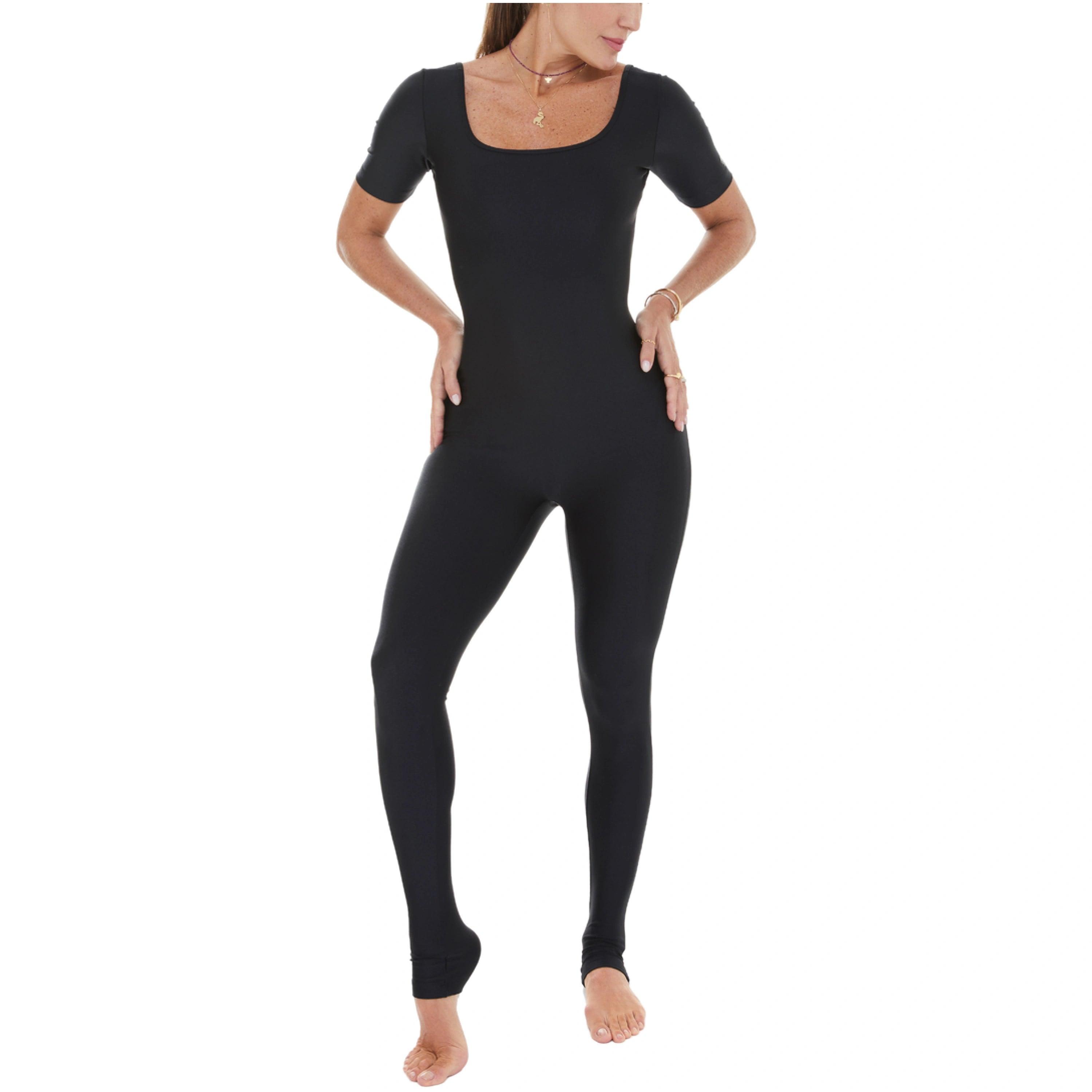 Jumpsuit Glossy – Schwarz