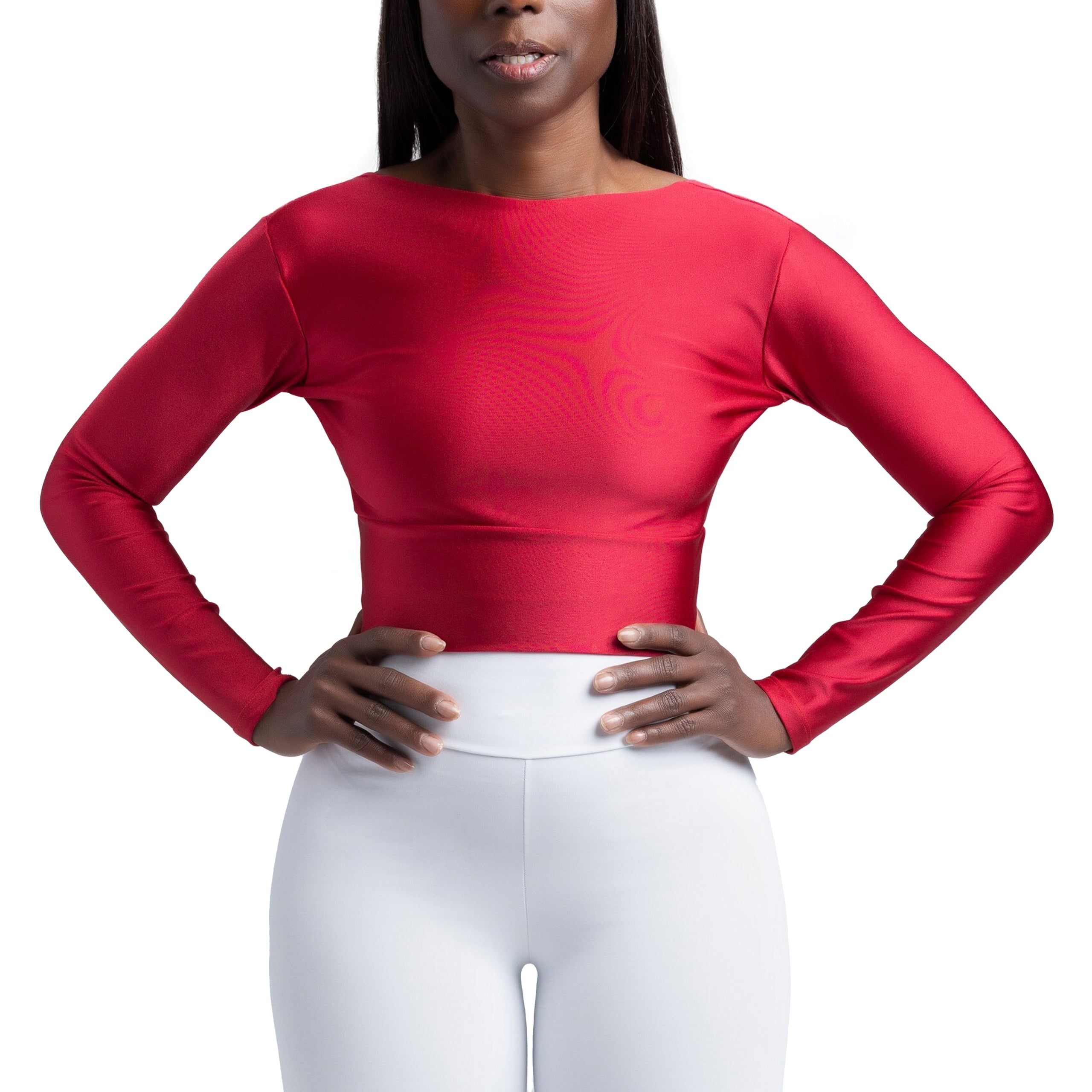 Langarm-Crop-Top - Göttlich