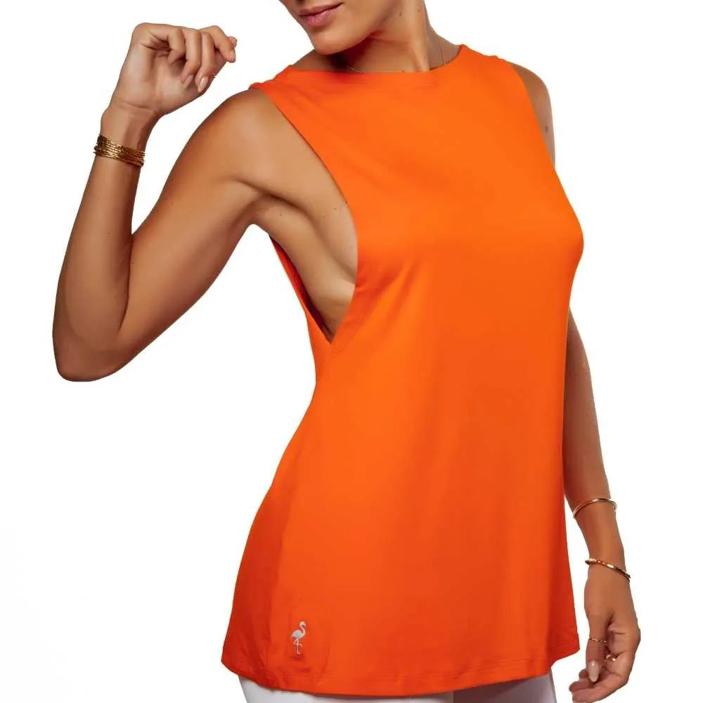 Tanktop Lockeres - Neon-Mandarine