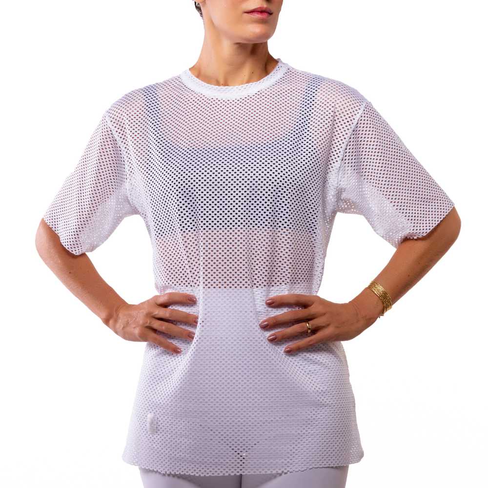 T-Shirt Netz – Weiss